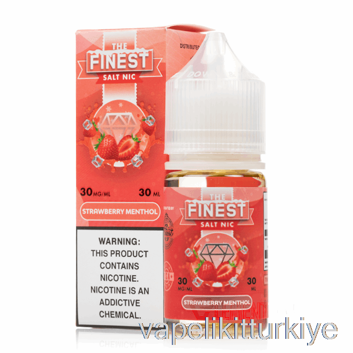 Vape Kalem Vape Mate çilek Mentol - En Iyi Tuz Nic - 30ml 30mg